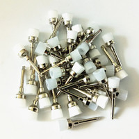 50 szt. Laboratorium dentystyczne nylonowe zatrzaski małe płaskie polerka szczotki profilaktyczne jednorazowe opieka stomatologiczna szczotka 3